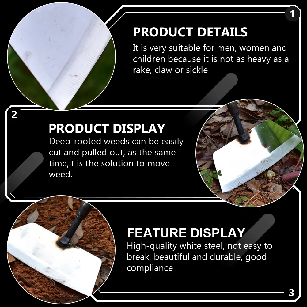 

Multifunctional Stainless Steel Shovel Weeding Tool Portable Hand Spade Garden Bonsai Transplant Non Slip Handle Lightweight