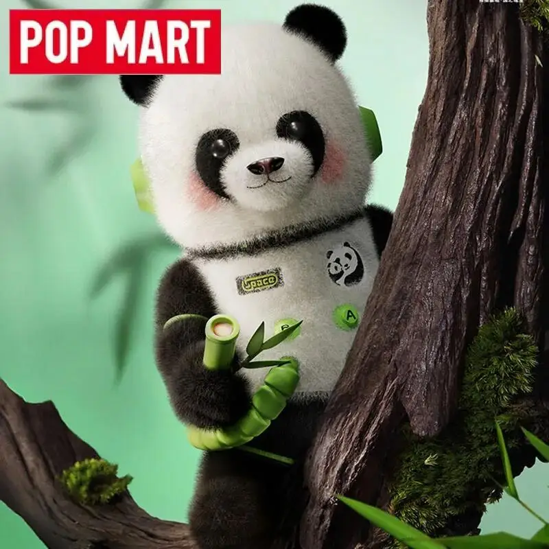 POP MART 메가 스페이스 몰리 400% 판다 시리즈 귀여운 애니메이션 액션 피규어 장식품 장난감 인형 데스크탑 모델 컬렉션 선물