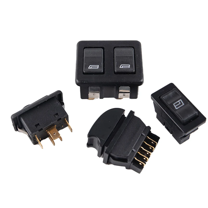 1PC Universal Car Electric Power Window Switch Lifter Controller Control Window 5 Pins Regulator Switch Accessories