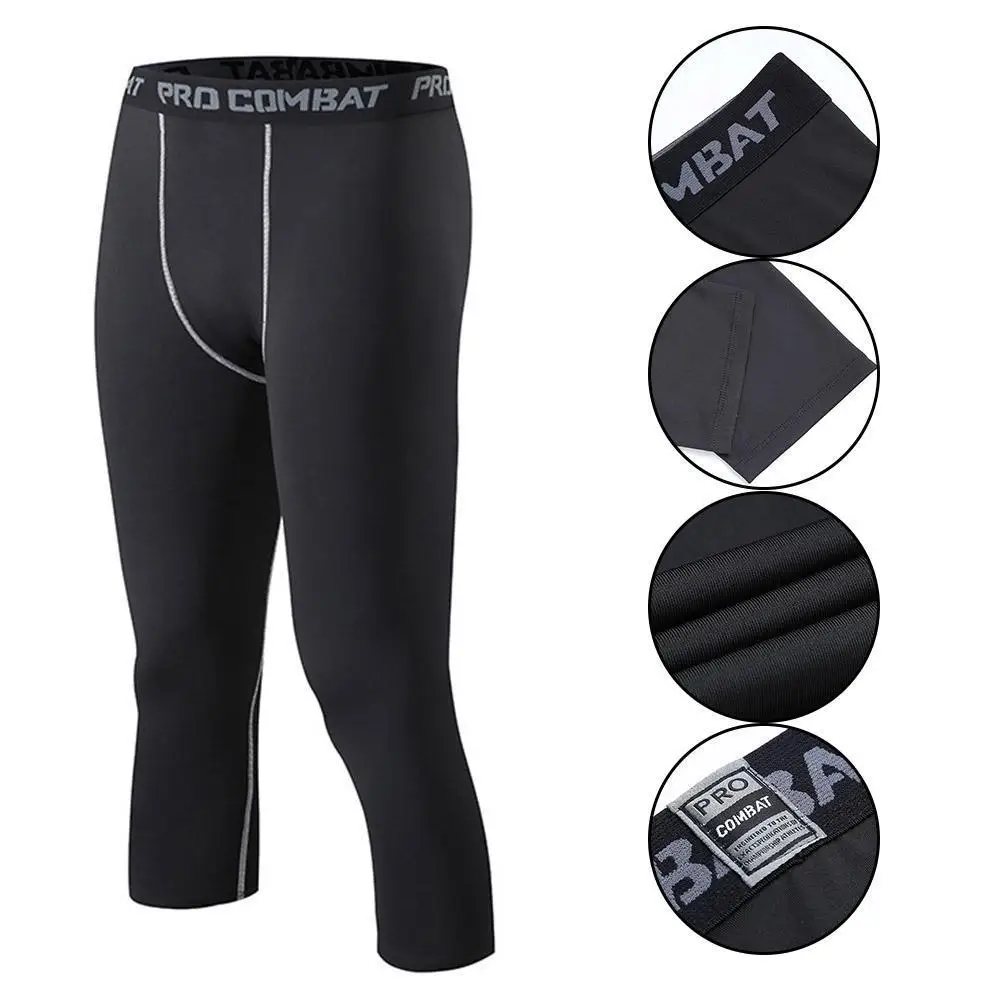 

Mens Workout Shorts Sports Wear Running Tights Gym Leggings Tights for Men Yoga Pants Compression Exercise Pants for Men Spandex