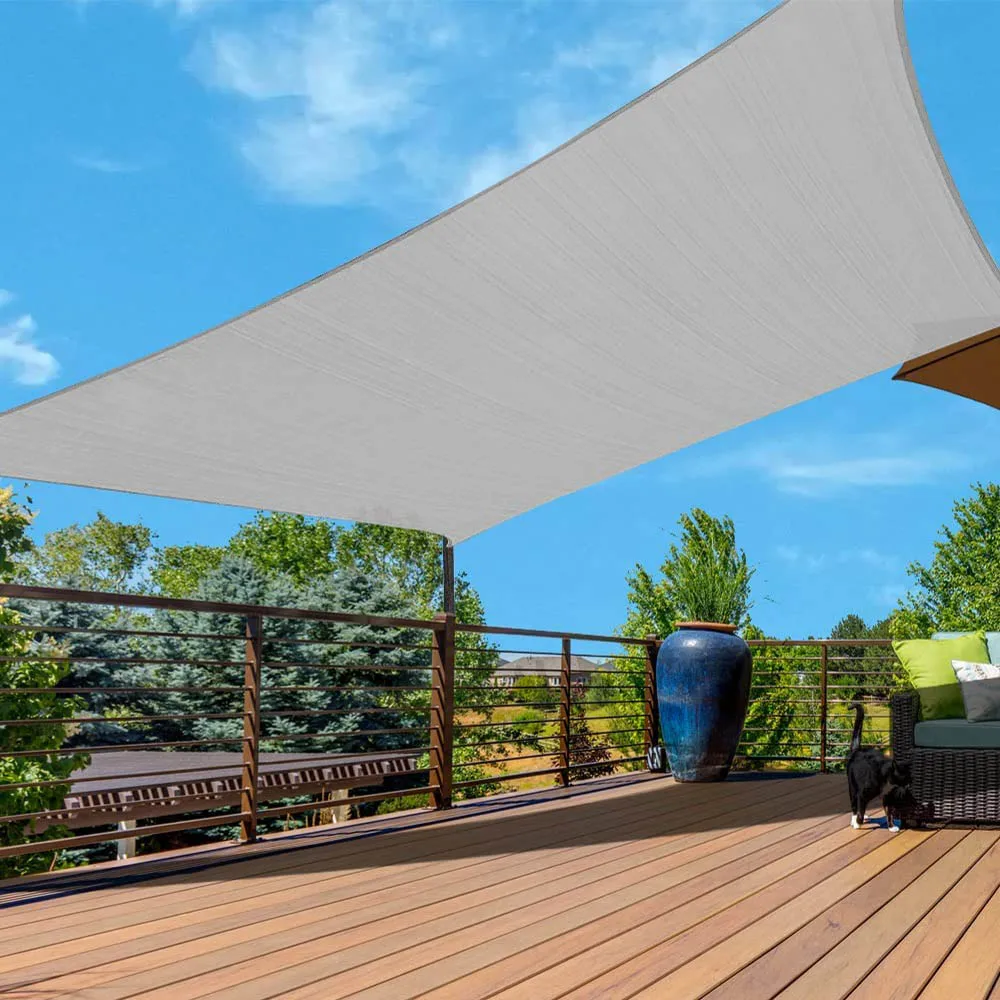 Big Sizes Rectangle Sun Shade Sail Waterproof Outdoor Garden Patio Party Sunscreen Awing Sun Canopy For Beach Camping Pool image 5