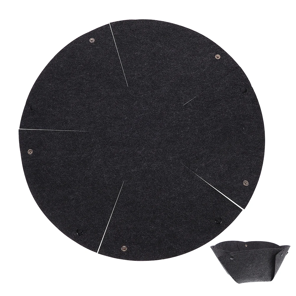 

14-Inch Fabric Planter Liner Felt Flower Pot Basket Insert Reusable Round Outdoor Indoor Planters Moisture Retention Drainage