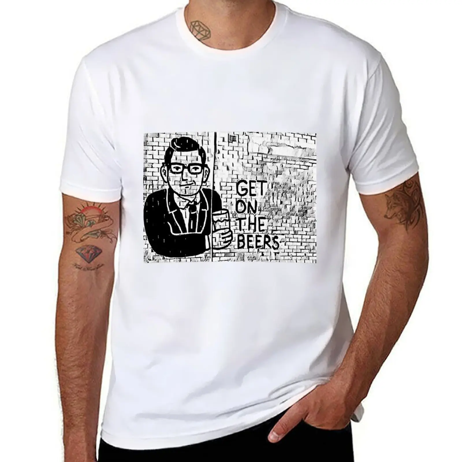 

Get on the Beers with Dan Andrews T-Shirt man t shirts cotton man t shirts graphic T-Shirt