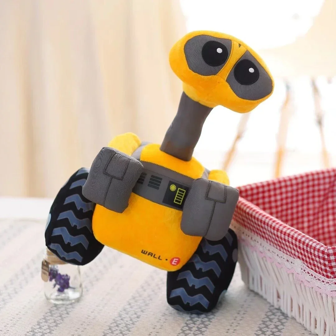 جميل WALL-E ألعاب من نسيج مخملي الكرتون حية روبوت Plushies محشوة فيلم أنيمي دمية رمي وسادة أريكة سرير ديكور المنزل هدايا عيد الميلاد #4