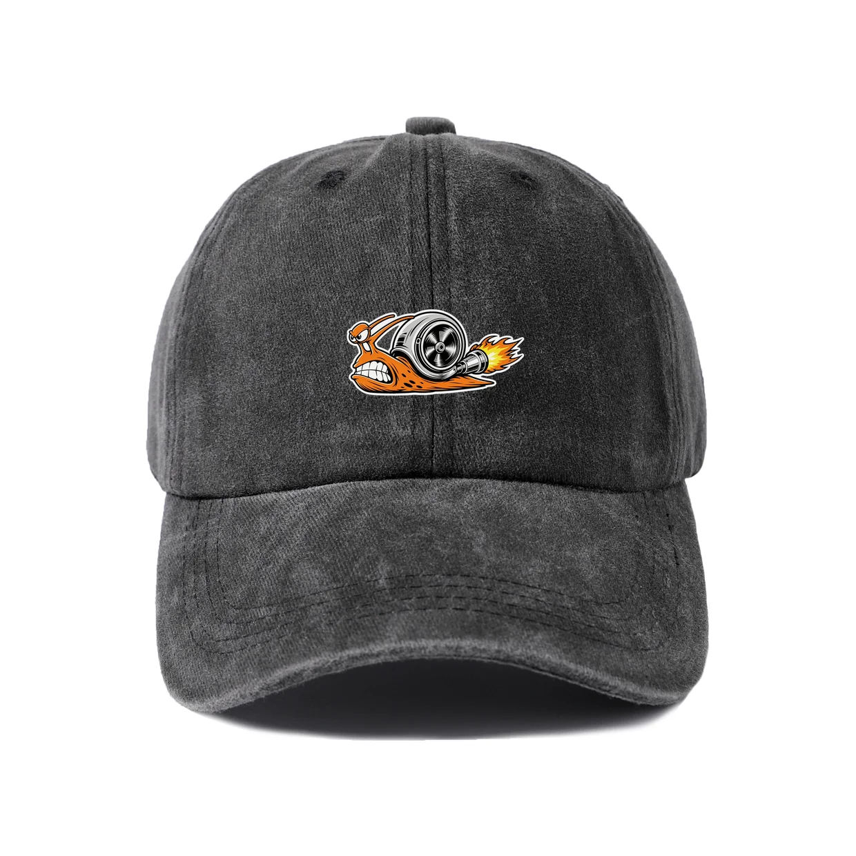 Flame Custom Race Car Vintage Washed Baseball Cap, Adjustable Unisex Dad Hat, Everyday Gift
