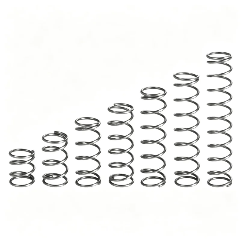 10Pcs 304 Stainless Steel Compression Spring Return Spring, Steel Wire Diameter 0.3-1mm Outside Diameter 3-10mm Length 5-35mm