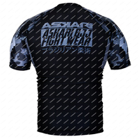 ASKARI FIGHTERT Fighting T-shirt OAK and Leo Wrestling Championship Boxing Suit Street King Underground Boxing Short Sleeve Top