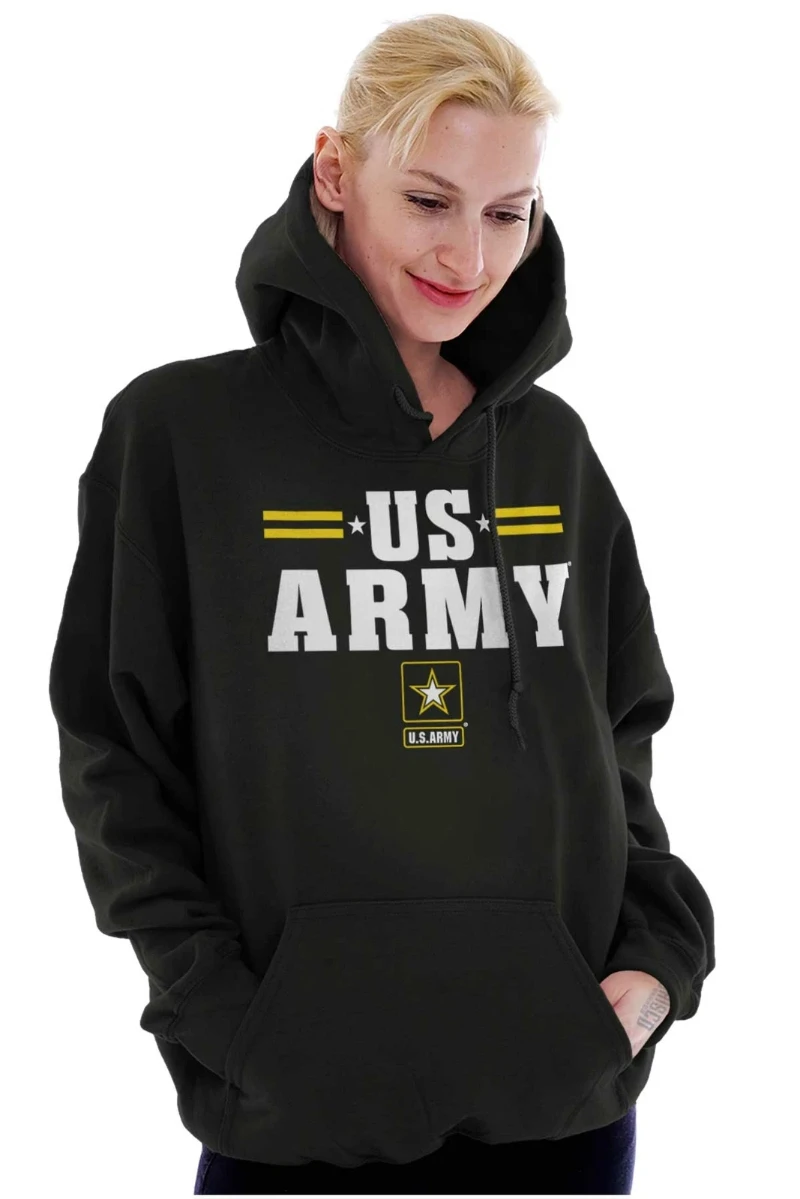

2025 Autumn and Winter US Army Military Logo Hoodie Hooded Sweatshirt Men Women