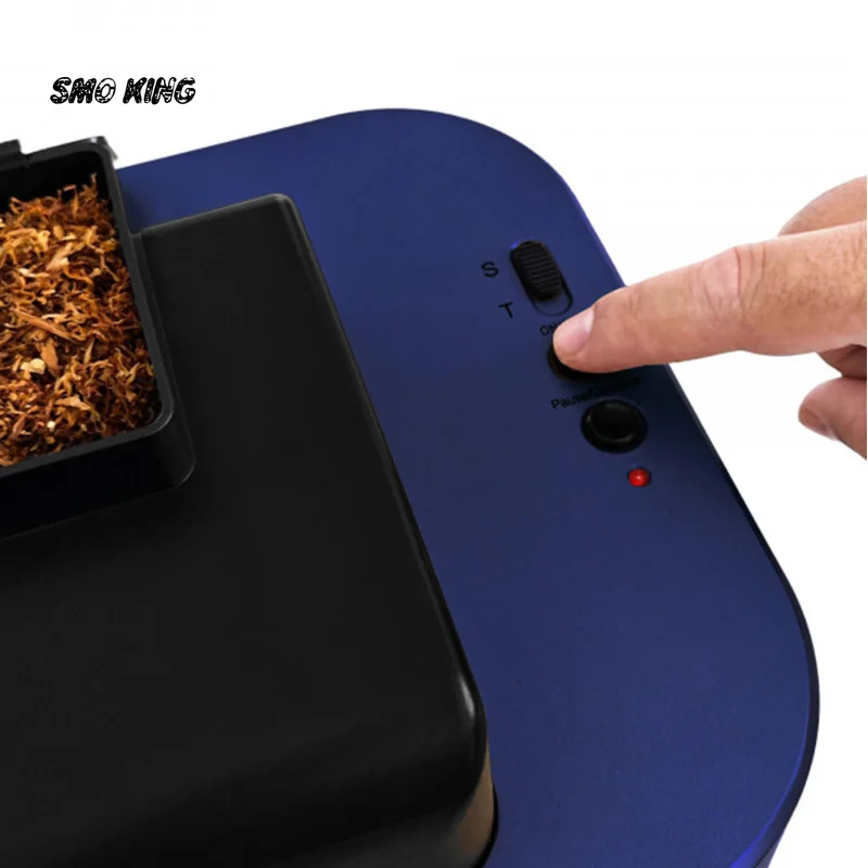 10 Cigarettes Per Cycle 6.5/8mm Automatic Tobacco Filling Roller Cigarette Machine with Rolling Tray DIY Smoking Accessories