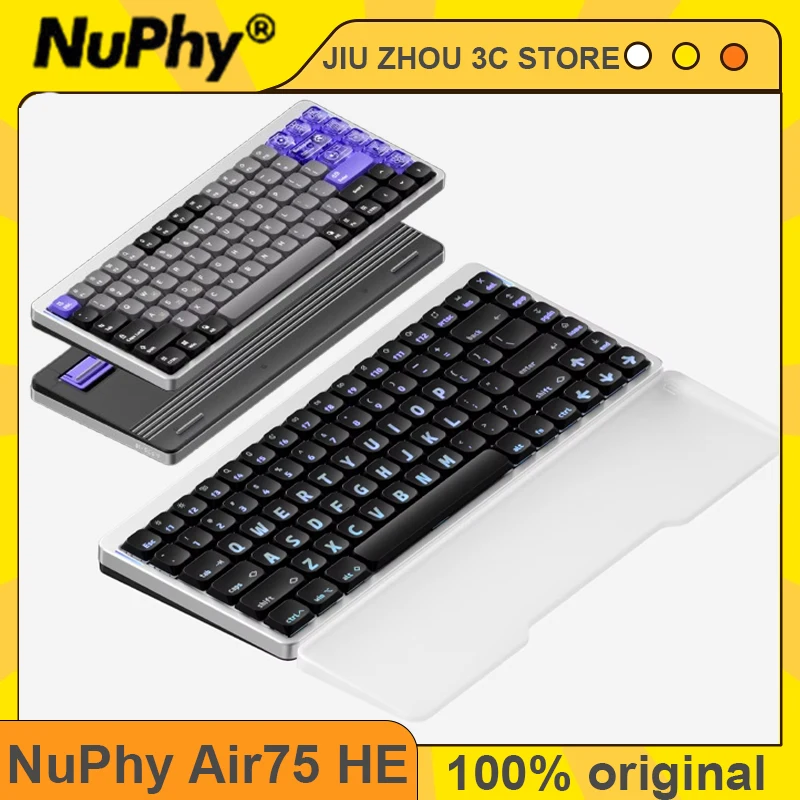 NuPhy Air75 HE Magnetic Switch Keyboard Wired 8KHz Rapid Trigger 0.01mm Accuracy Esports Gamer PC Gaming Keyboard Custom Gifts