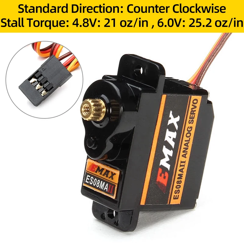 2 قطعة EMAX ES08MA II التناظرية مضاعفات 12 جرام ميتال جير صغير 15T الذراع ل RC سيارة محوري SCX24 ترقيات قارب هليكوبتر طائرة روبوت