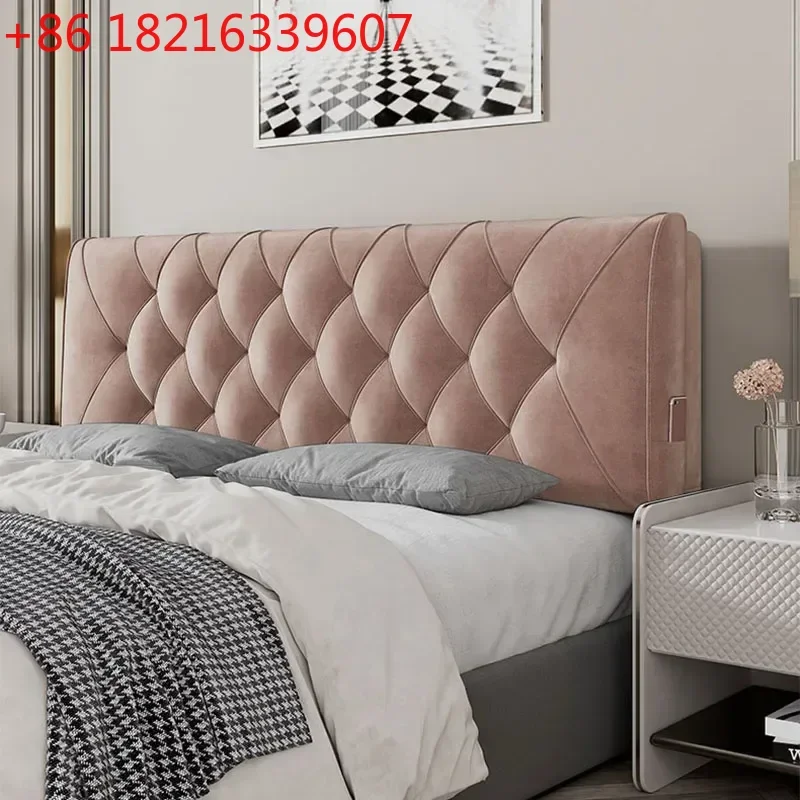 

Backrest Soft Bag Bed Headboards for Hotel Headboards American Flannel Cloth Skin-Friendly Light Luxury Household Bed Headboards