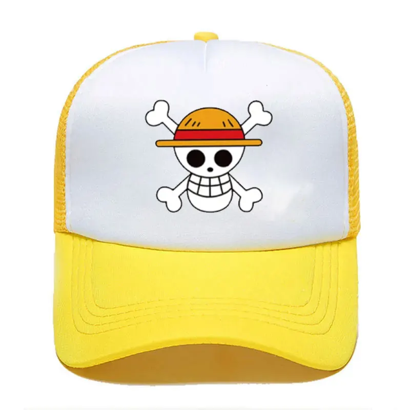 One Piece Dad Hat 100% Cotton Anime Baseball Caps High quality Printed Snapback Hats pirate Unisex  hats for men Dropshipping