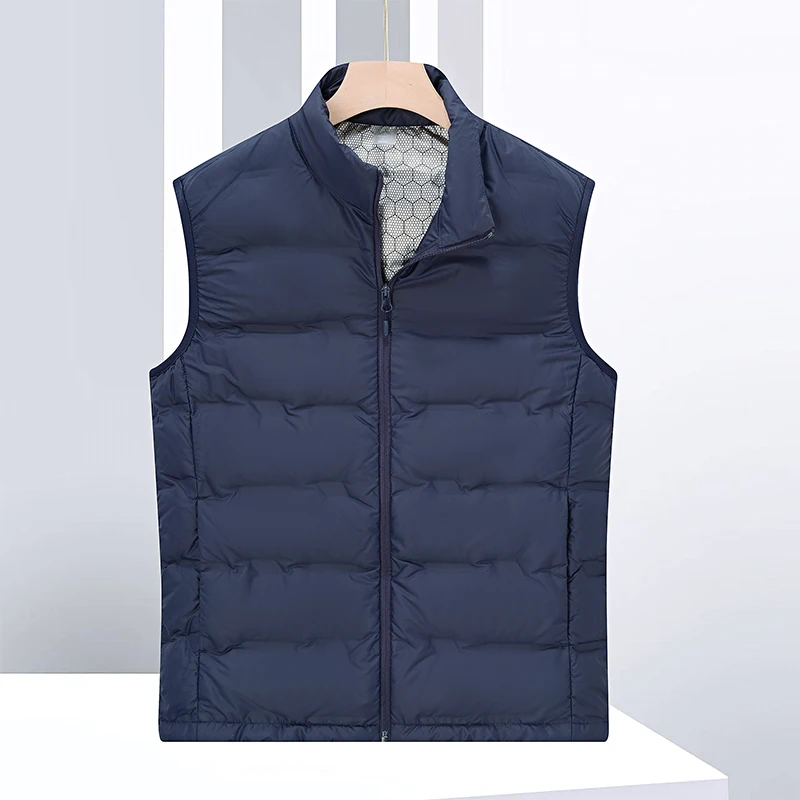 الشتاء أسفل سترة رشاقته في الهواء الطلق ركوب يندبروف السترات الدافئة الرجال الوقوف طوق الجرافين الذاتي التدفئة يندبروف أكمام جيليه