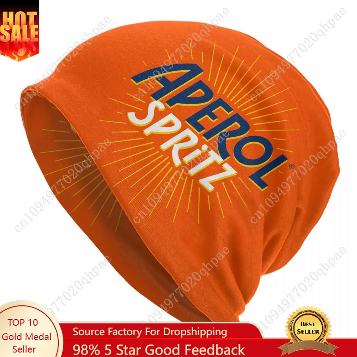 

Custom Aperols Spritz Bonnet Hat Knitting Hat Men Women Hip Hop Unisex Winter Warm Beanies Cap