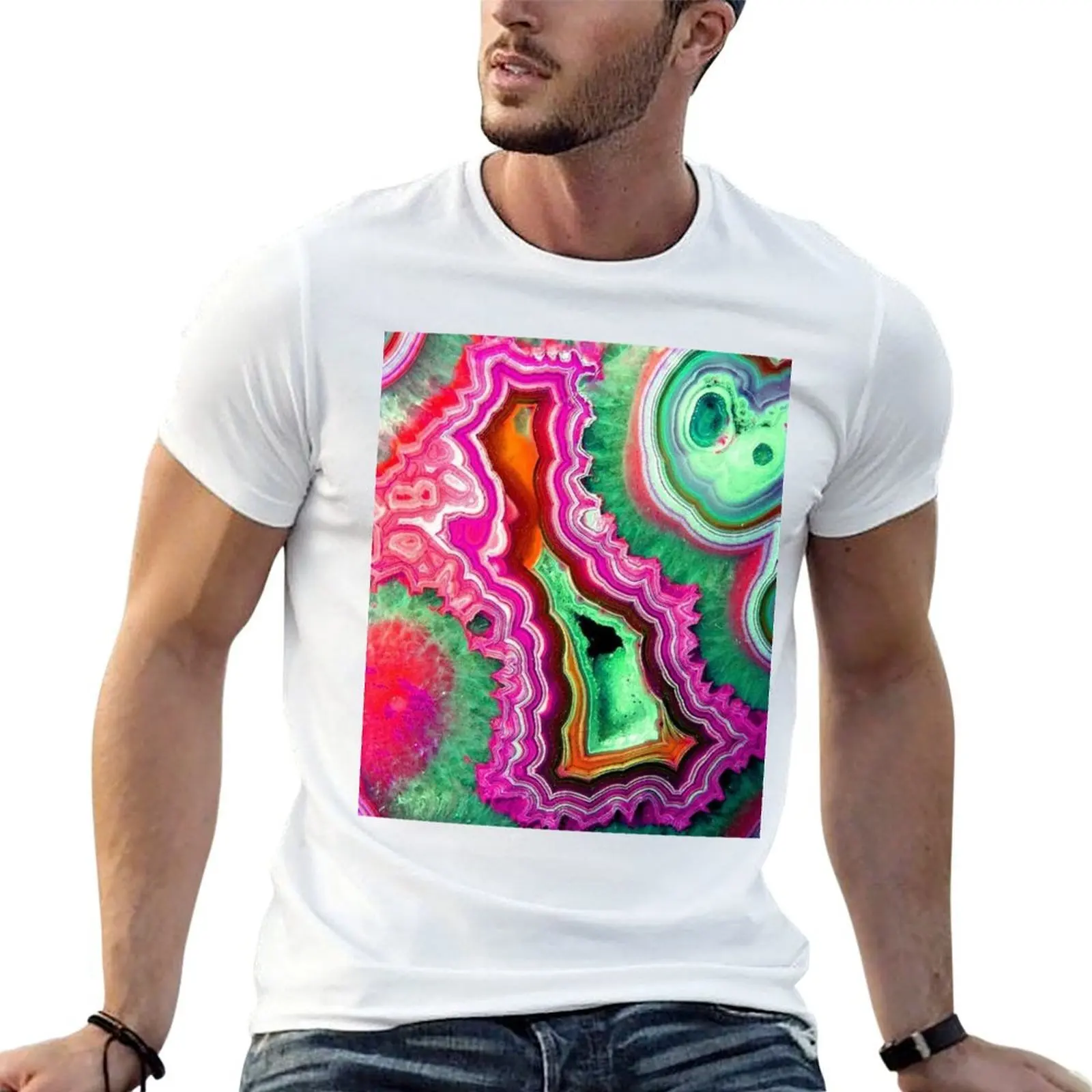 

Unicorn Candy Quartz Crystal Agate View T-Shirt anime tshirt t shirts for man graphic tees t shirts designer T-Shirt