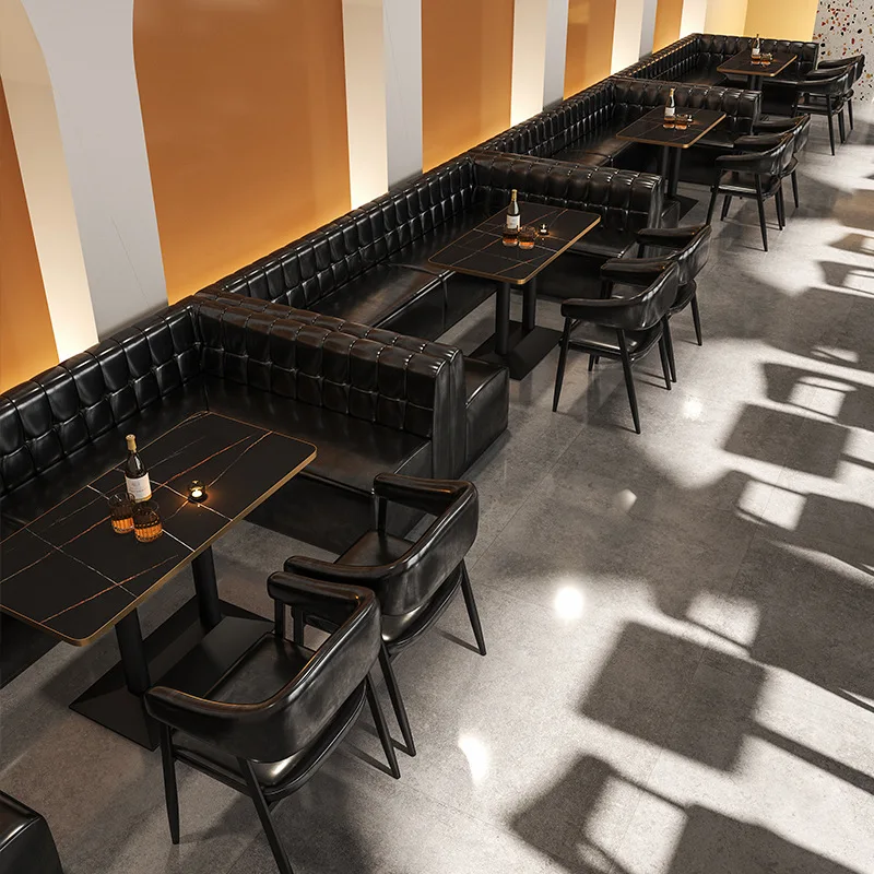 # Restaurant Hookah Lounge Furniture Bar Cafe Booth Night Club Sofa Pub Bar Chair And Table 4