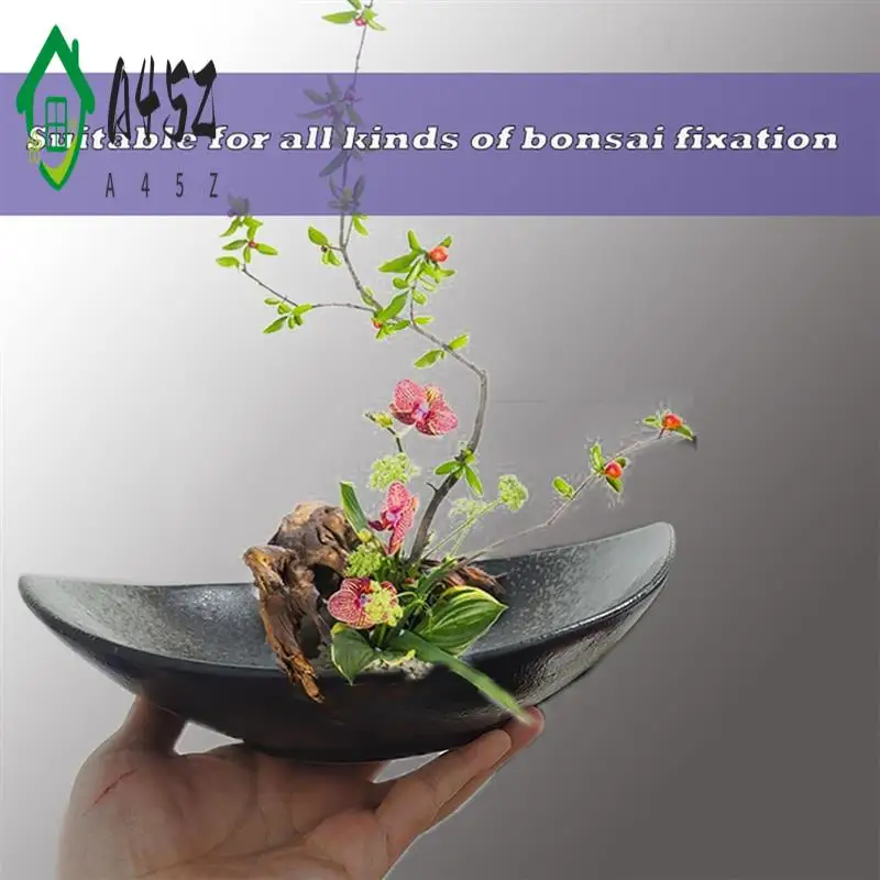 

A45Z-Vase Set, 2Inch Flower Frog Kanzan With 9Inch Bowl Vase - Includes Flower Frog