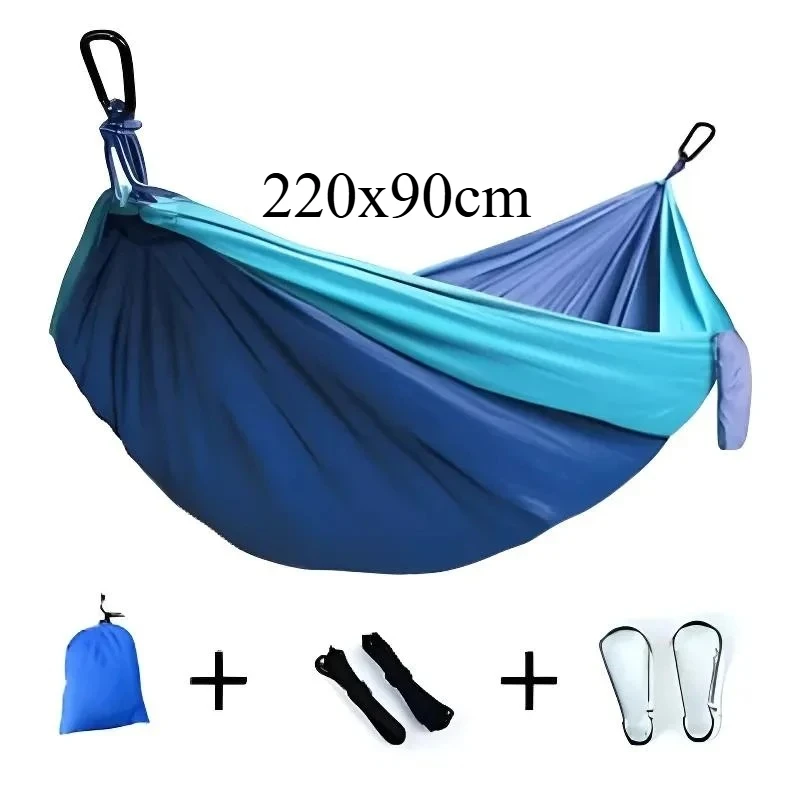 Ultralight Travel Hammock 661.39lbs Capacity Breathable Quick Dry with 2 Carabiners 2 Straps for Indoor Outdoor