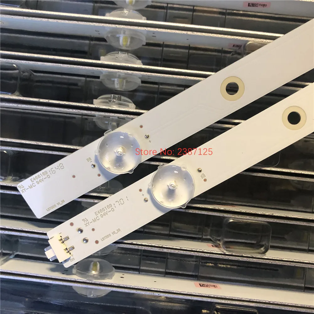 14 قطعة LED شريط إضاءة خلفي 8 + 8 مصباح ل VIZ IO 75 "TV LB75011 E75-E3 LFTIGRAT LFTIGRLT E466196 XY-MpcsC #5