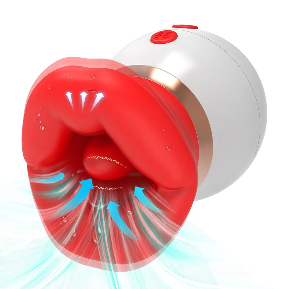 Vibrator Adult Sex Toys for Women 3IN1 Mouth-Shaped Sucking Vibrator 10 Tongue Licking 3 Sucking Nipple Anal Clit Sucker Vibraty