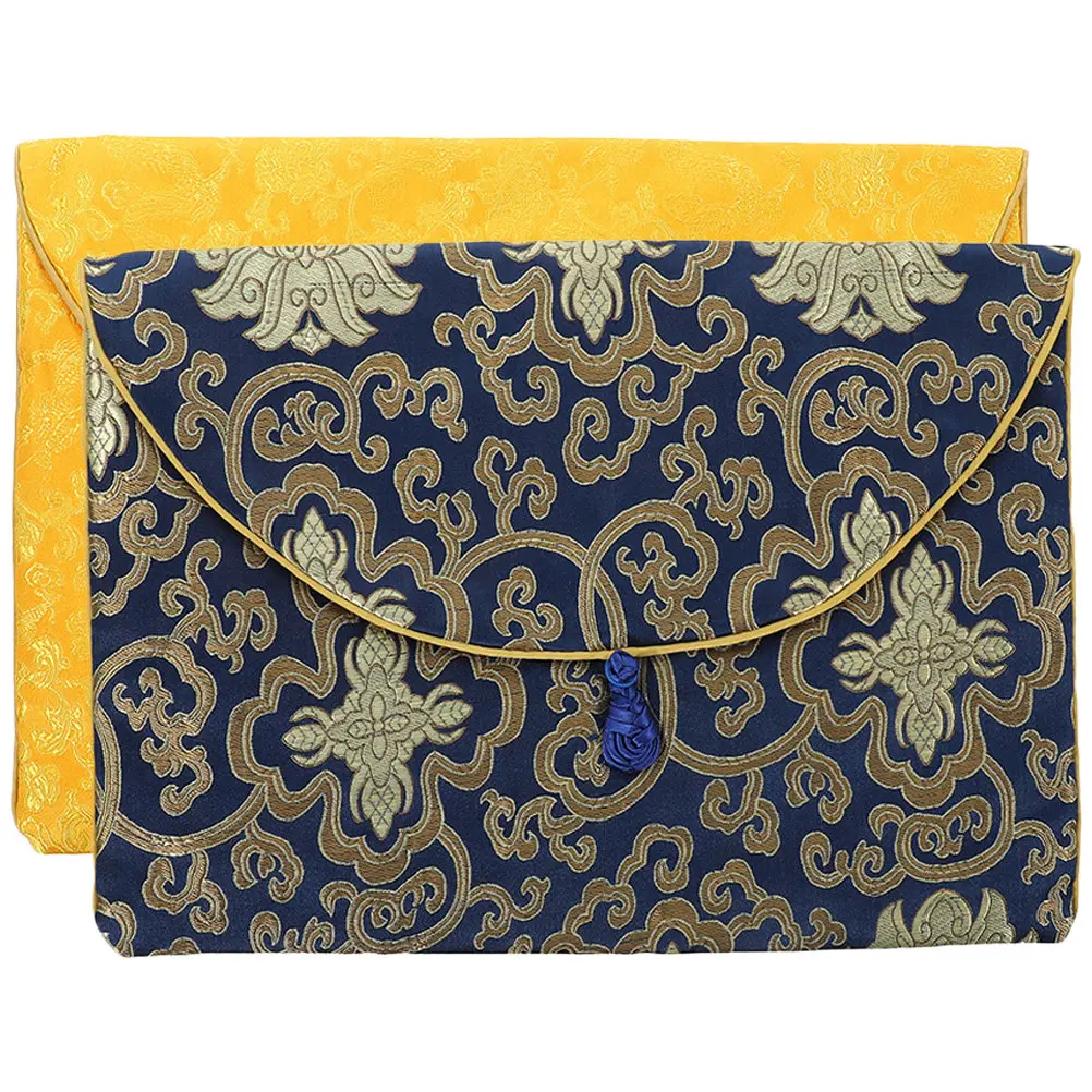 

2 шт. вышитые бархатные мешочки в китайском стиле для хранения украшений, священных текстов, домашних принадлежностей, дорожные аксессуары, компактные