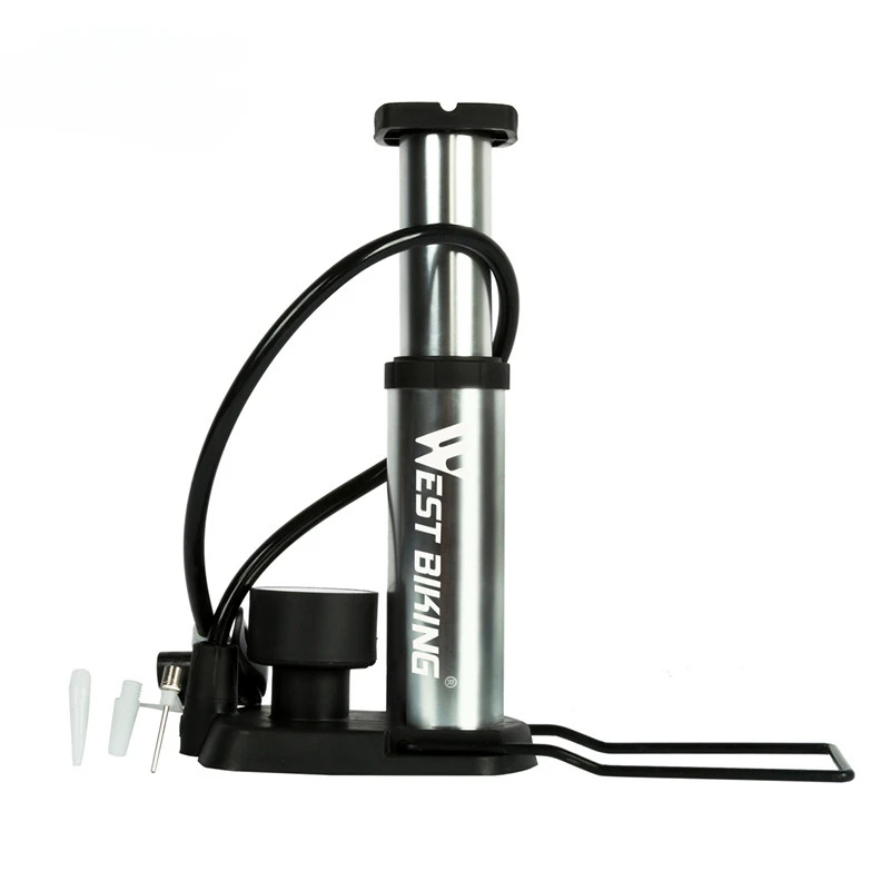 Ultra-light MTB Road Bike Pump, Portable Cycling Air Inflator, Foot Pump, High Pressure Bicycle Tire Pump, 100 Psi, 120Psi