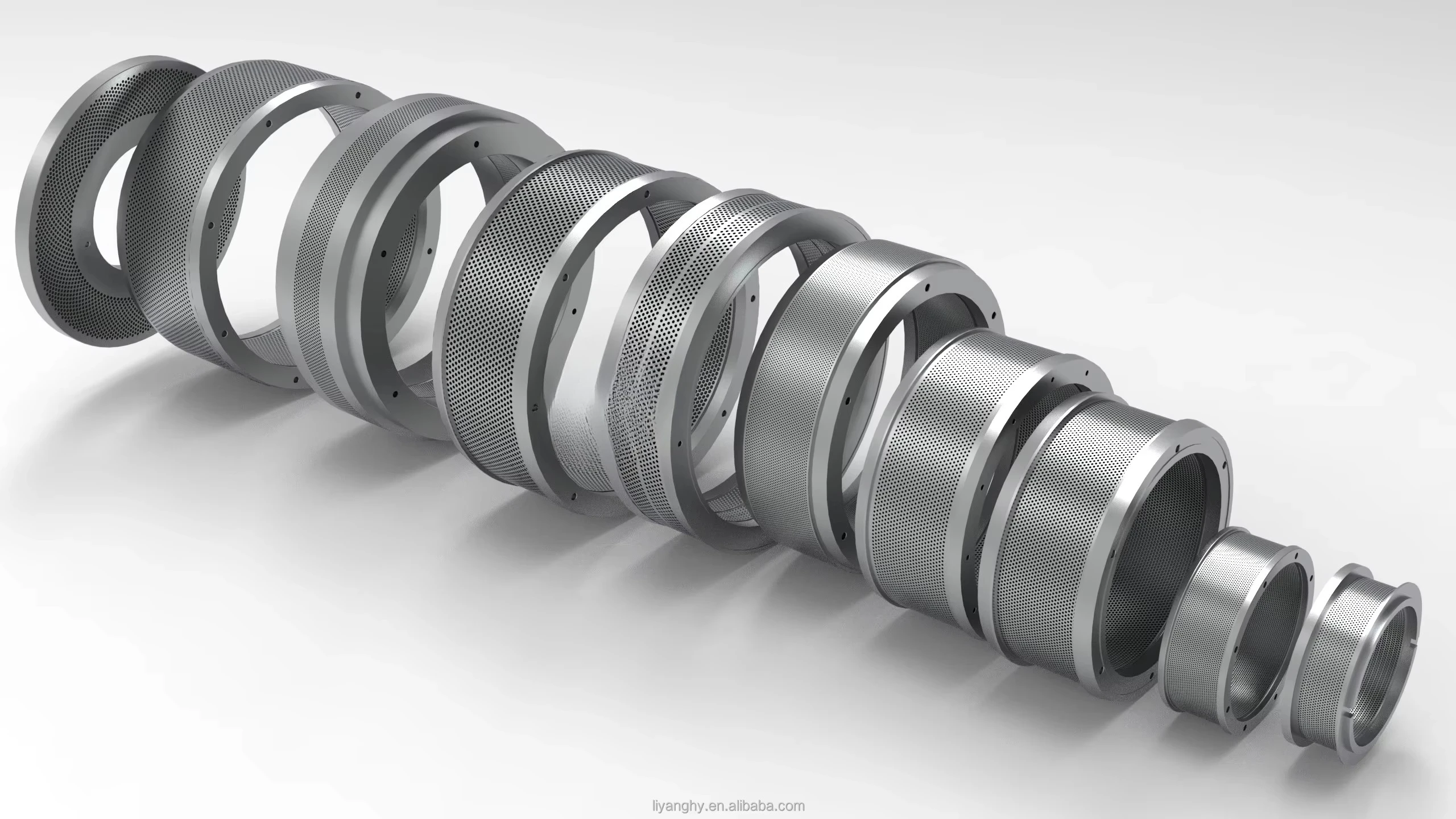 OGM-1.5 Mangimi per animali Biomassa Segatura Legno Mulino a pellet Anello per macchina Die Pellet Die OGM-0.8