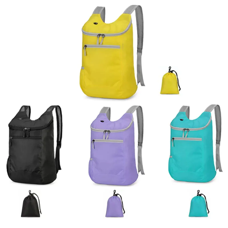 

Portable Foldable Lightweight Backpack Splash Proof Waterproof Wear-Resistant Outdoor Sports Mountaineering Hiking Shoulder Bag