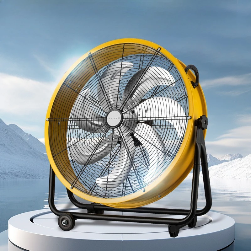 

‌16/20/24 Inch Heavy Duty Floor Fan Industrial Blower Copper Motor 90° Wide Angle Workshop Commercial Ventilation System