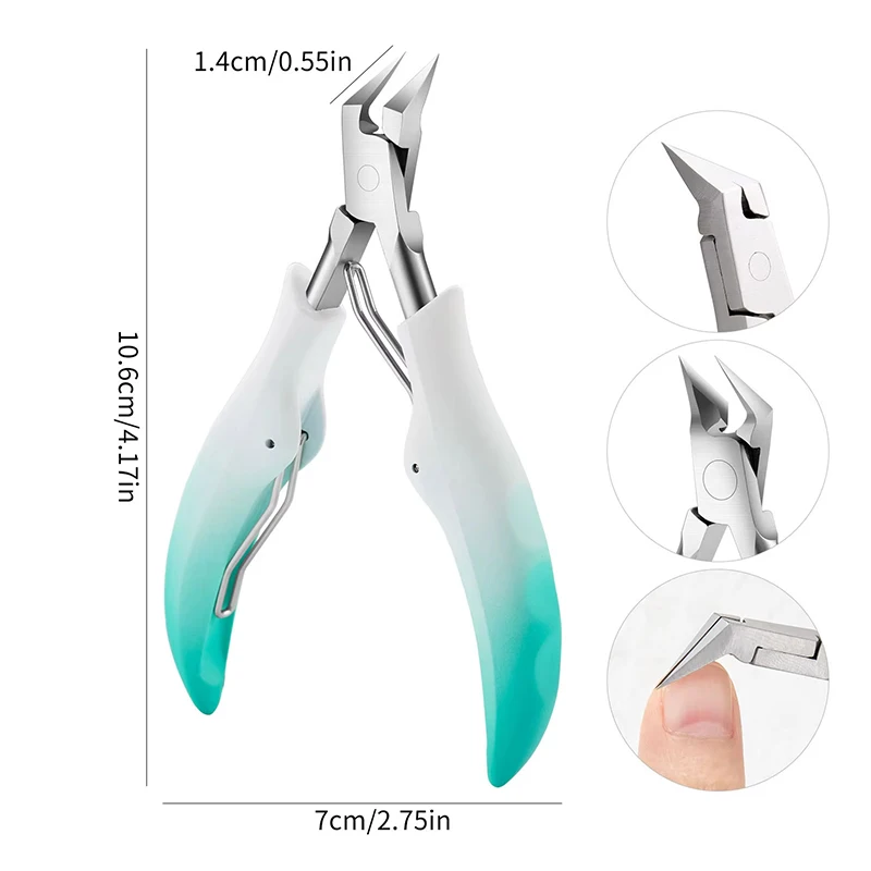 Toe Nail Clippers Nail Correction Thick Ingrown Toenails Nippers Dead Skin Nail Art Pedicure Care Plier Cutter Scissor Tool