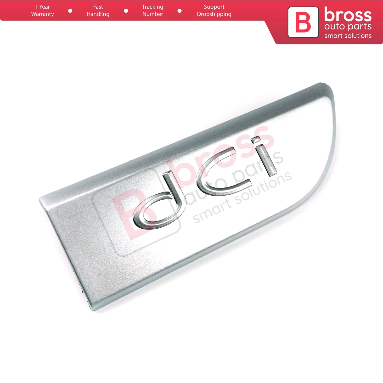 Bross BSP562-2 Chrome DCI Badge Emblem 82 00 717 150 / 8200717150 Right For Megane MK2 2002-2008; Scenic MK2 2003-2009