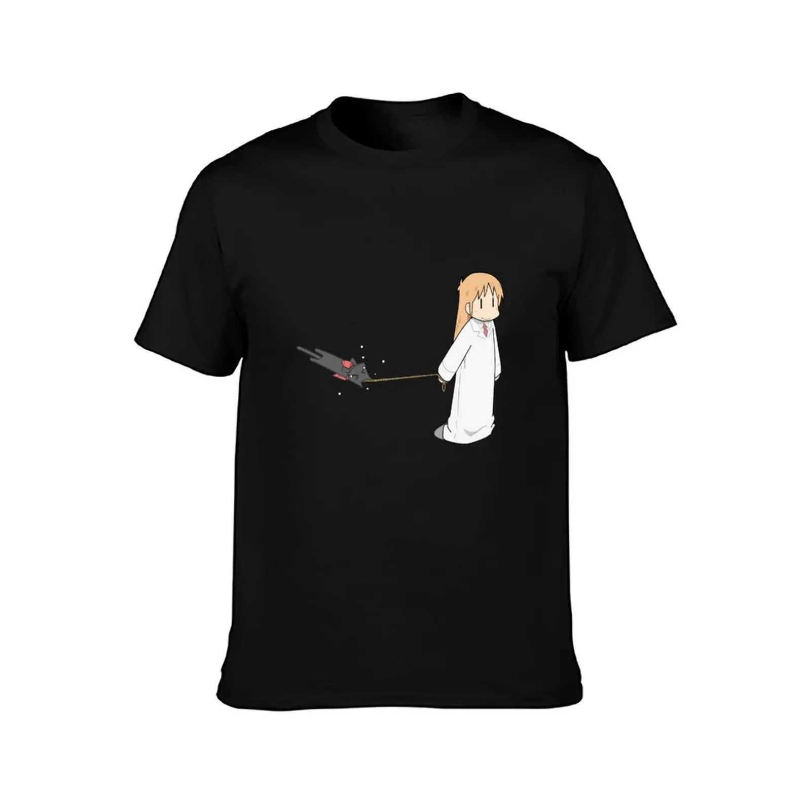 Nichijou- Walking Sakamoto T-Shirt Mechanic Work Tee Shirt T-Shirt