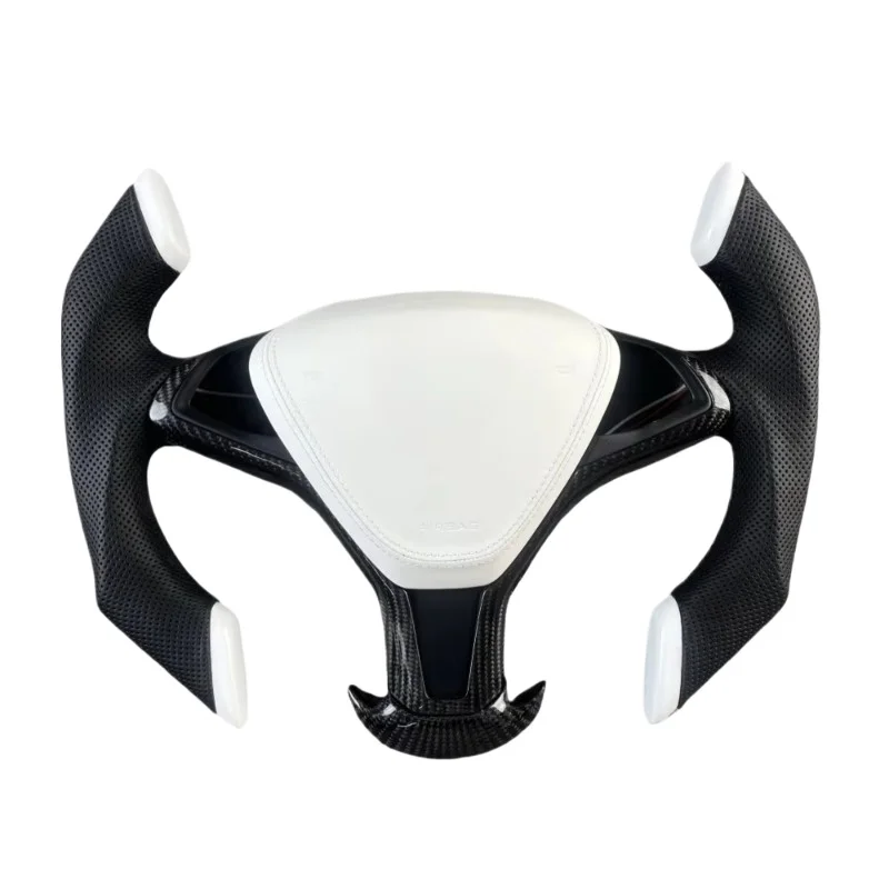 Used for Tesla Models/x Steering Wheel Modification F1 Racing Leather Carbon Fiber Steering Wheel