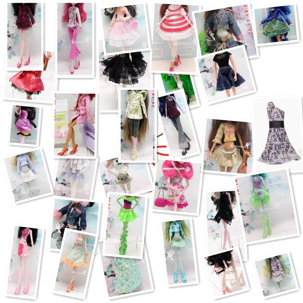 30cm doll Clothes for Monster High School Doll Clothes for Licca moxie doll Skirt Suit Replacement Play Clothes