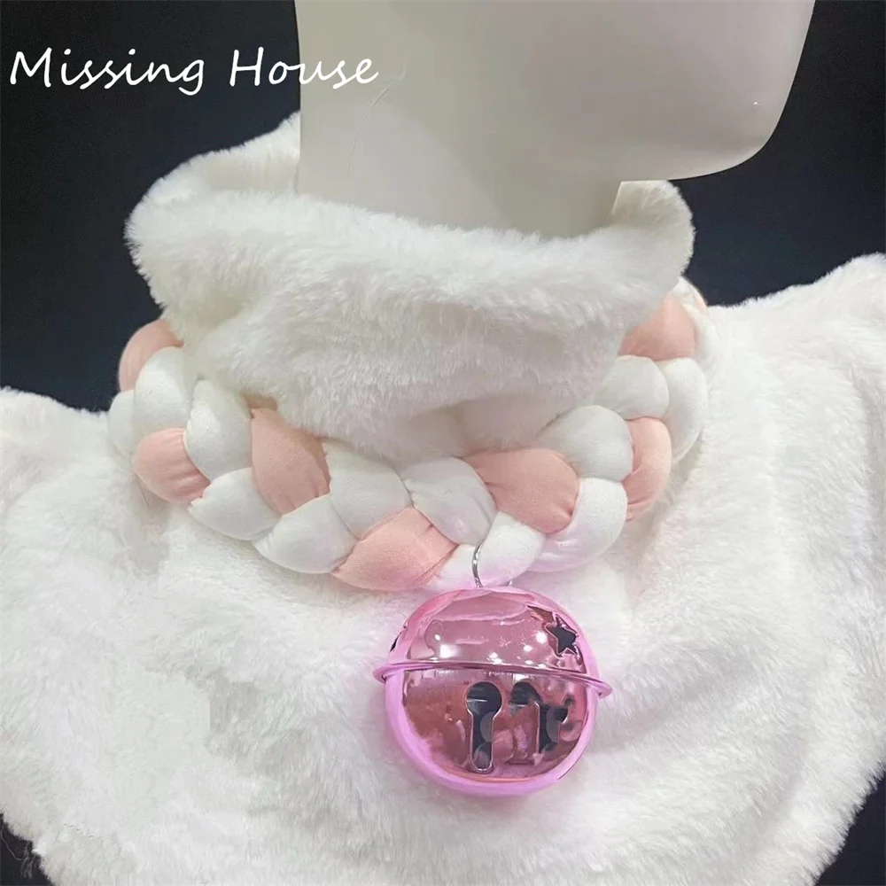 Cute Kawaii Cat Paws Necklace with Ball Costume Tiger Cosplay Party Decro Decoration