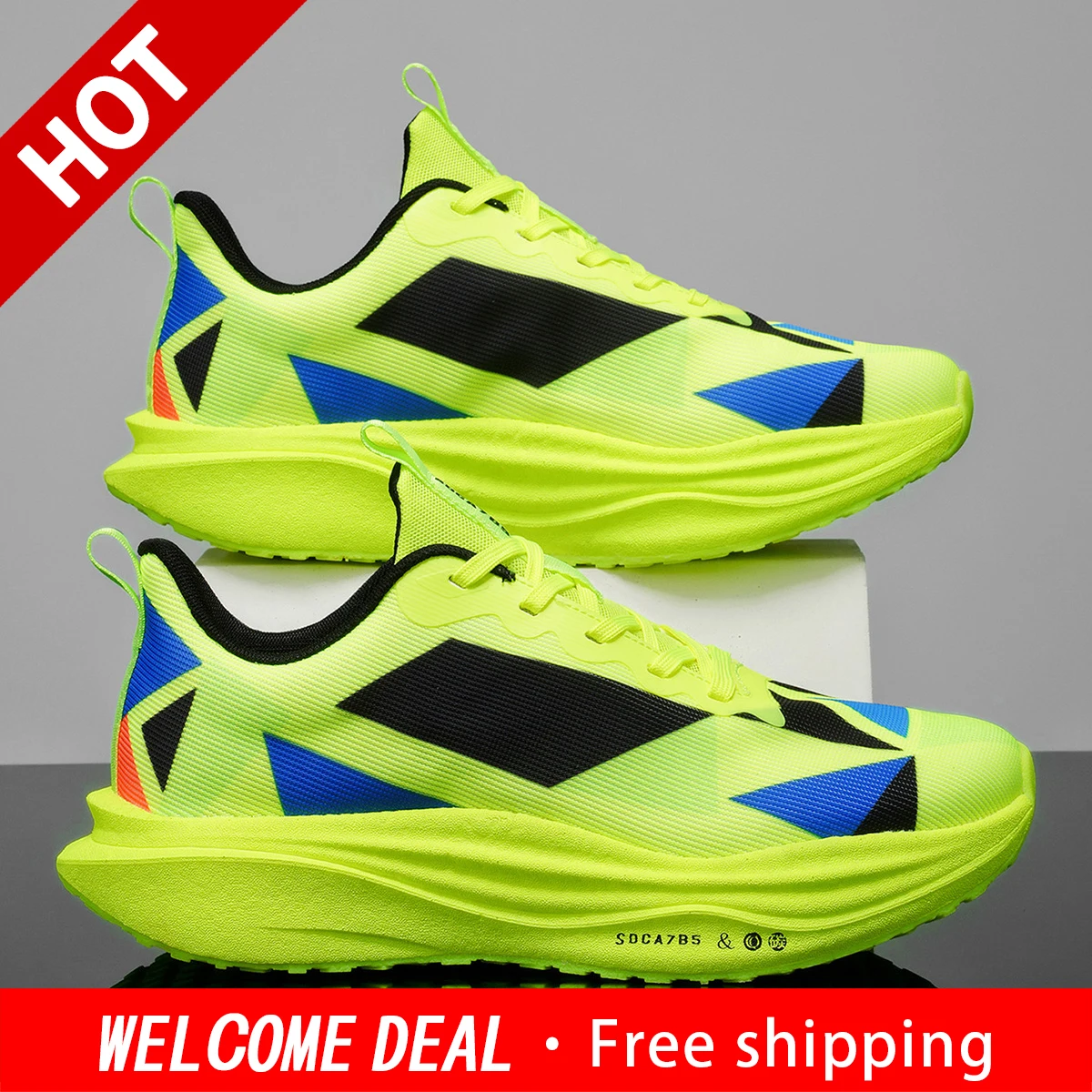 New Road Running Shoes Unisex Lightweight Breathable Mesh Sneakers Comfort Outdoor Street Walking Shoes for Daily Wear