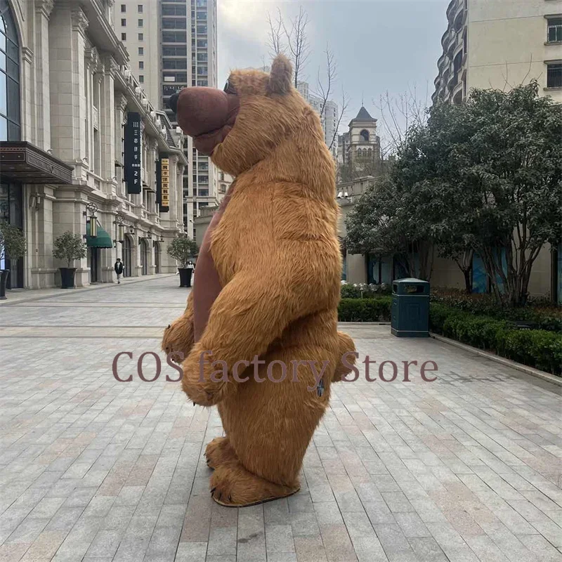 300cm Mashas and The Bear Birthday Ballons Decoration Cartoon costume  Anime Foil Balloon Cartoon Round Ballon Baby Party Gifts