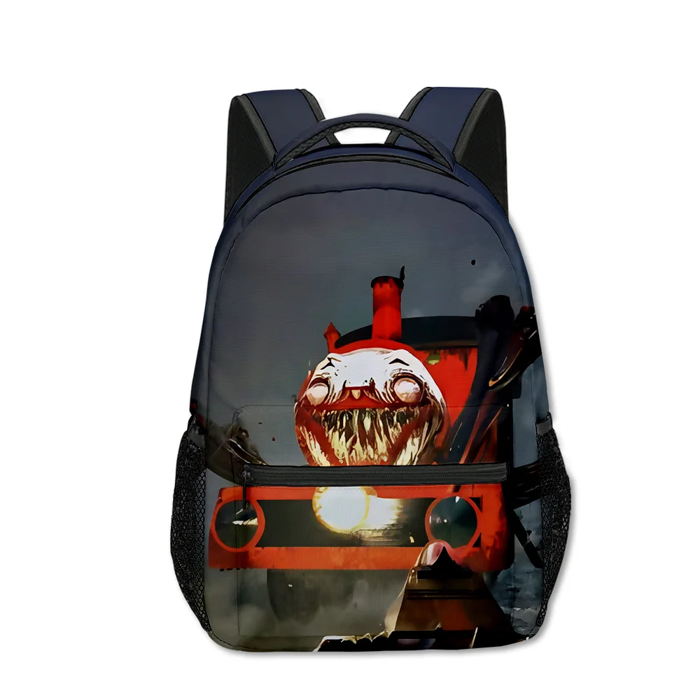 Trendy Popular Choo-Choo Charles student Bookbag Notebook Backpacks 3D Print Oxford Waterproof Boys/Girls Travel Backpacks