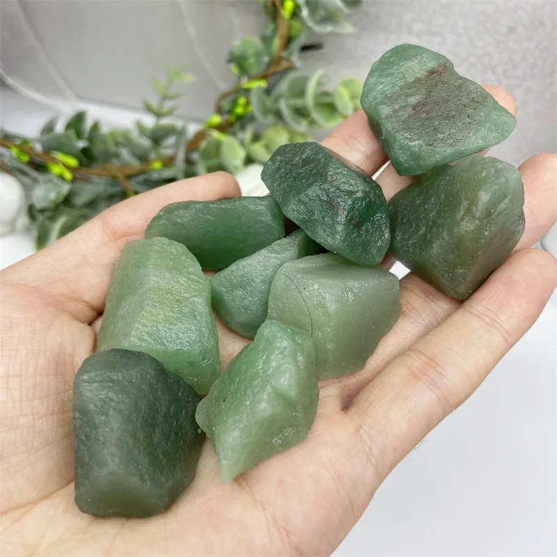 Natural Green Aventurine Quartz, Raw Rough, Tangling Jade, Mineral Crystals, Gemstone Specimens Collectible Home Decor, 500g