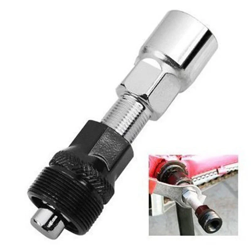 Practical MTB Bicycle Bikes Crank Wheel Extractor Bottom Bracket Cycling Crankset Pedal Remover Repair Tool Silver