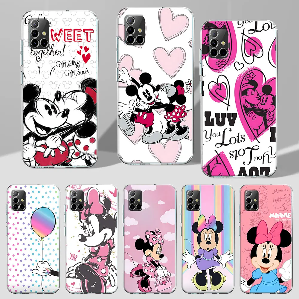 

Disney Mickey Minnie Mouse Phone Case for Samsung Galaxy A51 A52s 5G A31 A21s A41 A54 A12 A13 A23 A33 A03 A34 TPU Soft Cover