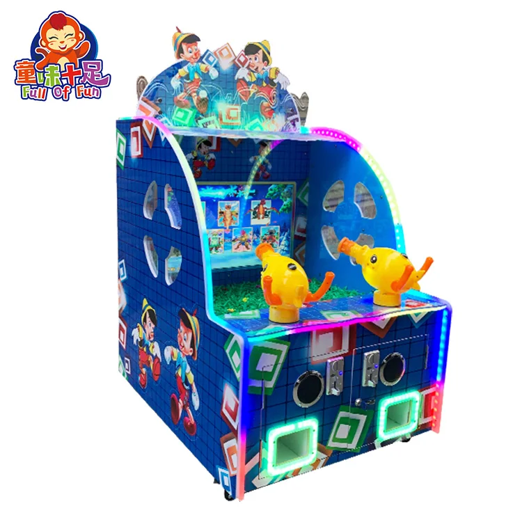 

High Quality 2 Player Water Shooting Arcade Game Machine Full of Fun Indoor Children's Amusement Park 1 Year Warranty