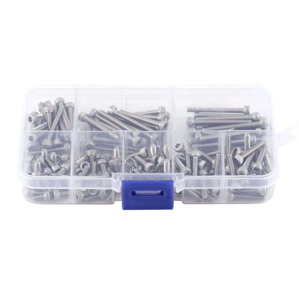 160 Hexagon Head Screws 304 Stainless Steel Metric Thread Internal Hexagon M3 x 6 8 10 12 16 20 25 30 mm