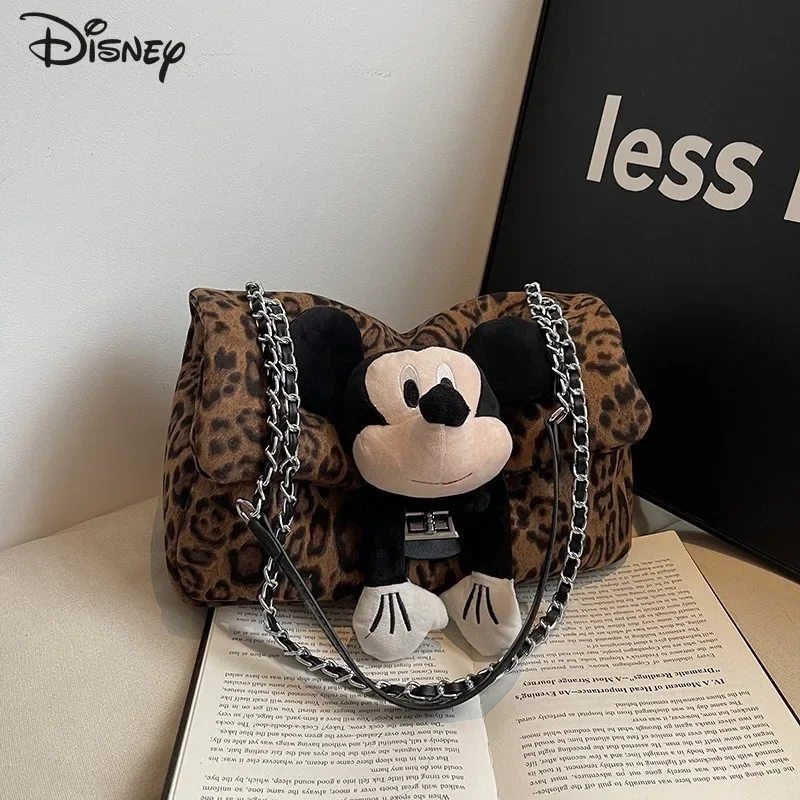 

Disney Mickey New Women's Crossbody Bag Fashion High Quality Women's Shoulder Bag Cartoon Large Capacity Women's Commuter Bag