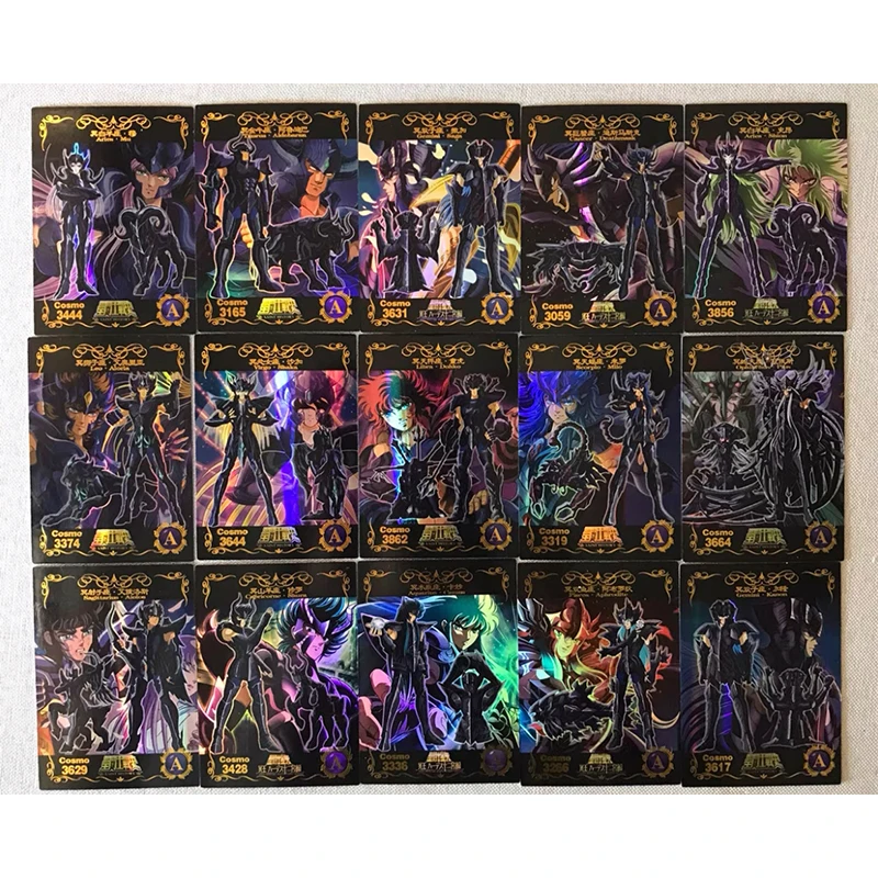 NEW Anime Saint Seiya Saori Kido Seiya Shiryu Phoenix Ikki Gold Saint Seiya Game collectible cards Birthday Christmas gifts