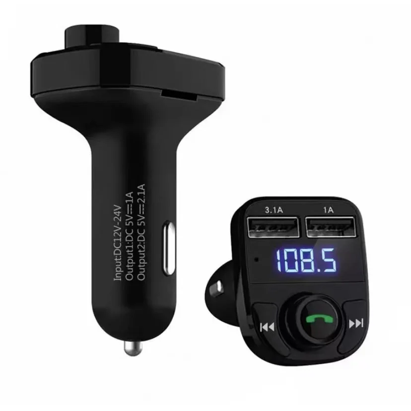 X8 Kit Hands Free Bluetooth Car Wireless Transmitter Fm Mp3 Player Dual Usb Charger