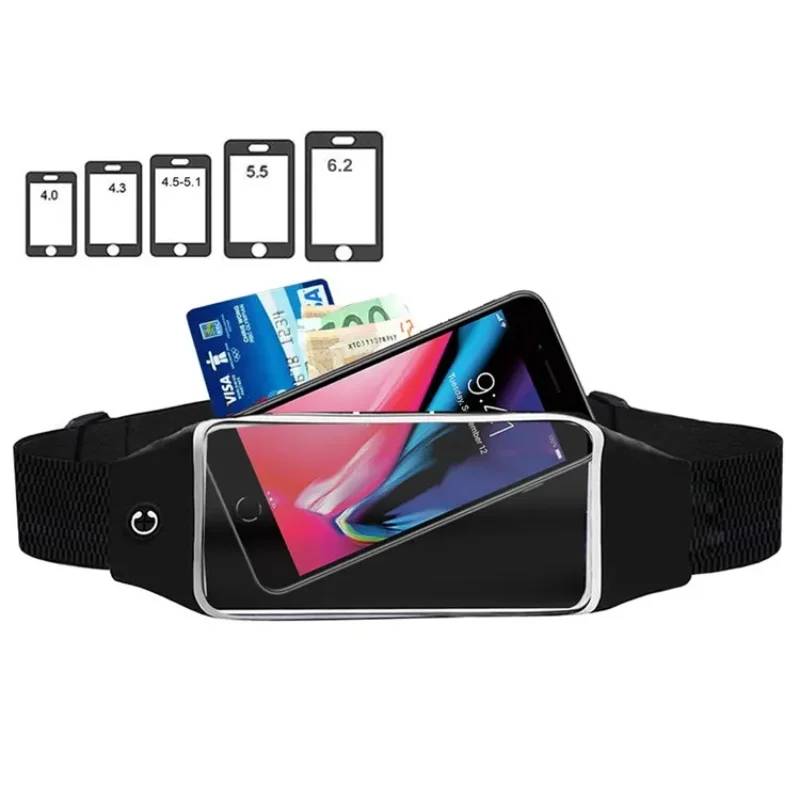 Sport Cycling Hiking Running Waist Belt Bag Waterproof Touch Screen Fanny Pack Mobile Phone Waist Bag Fitness Fanny Belt Pack