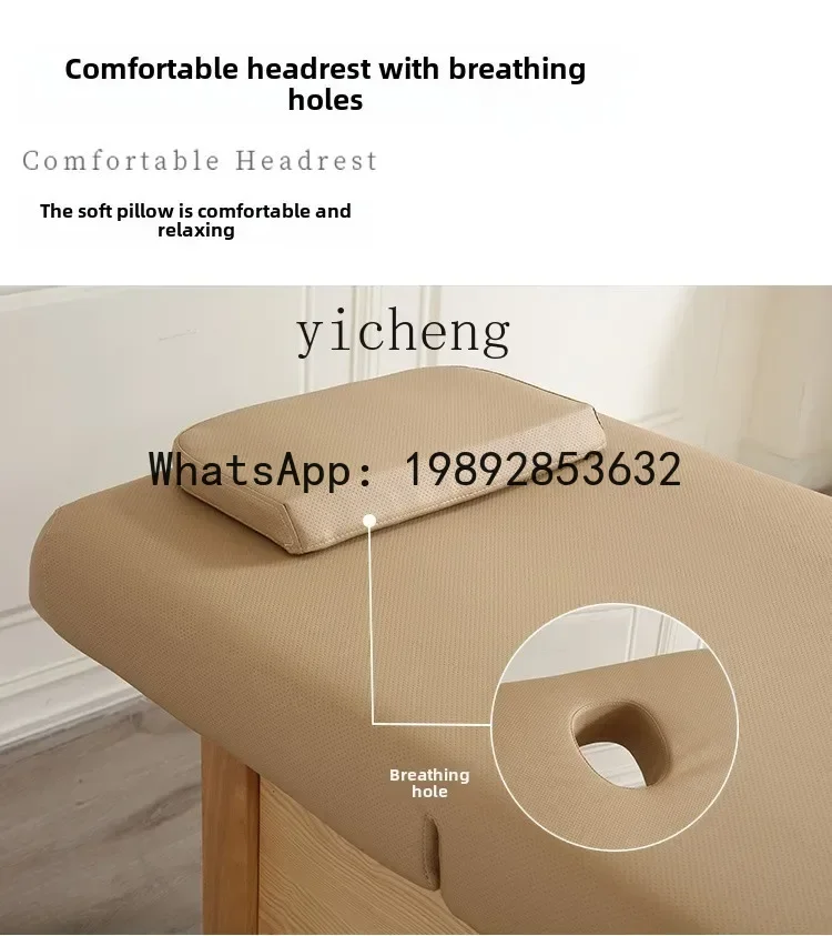 a4 beauty bed beauty salon special solid wood massage physiotherapy ear picking body special multi-functional eyelash bed