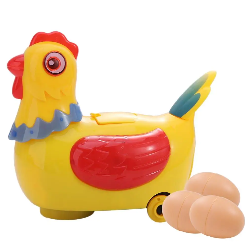 For Kids Walking Electric Laying Egg Sound Music Educational Chicken Toy Doll Dancing Interactive Electric Hen Toy Entertainment